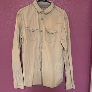 All Saints Light Tan Shirt Jacket